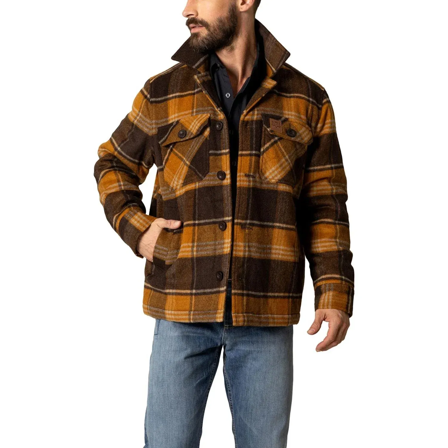 Kimes Men's Marquette Jacket - Multiple Colours, Color: Brown, Size: S