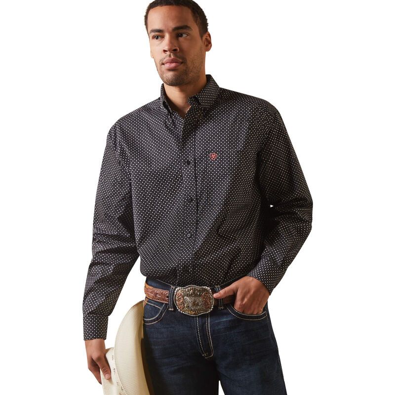 Ariat Mens Dover Classic Fit Shirt - Black