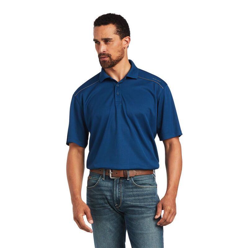 Ariat Mens TEK 2.0 SS Polo Poseidon