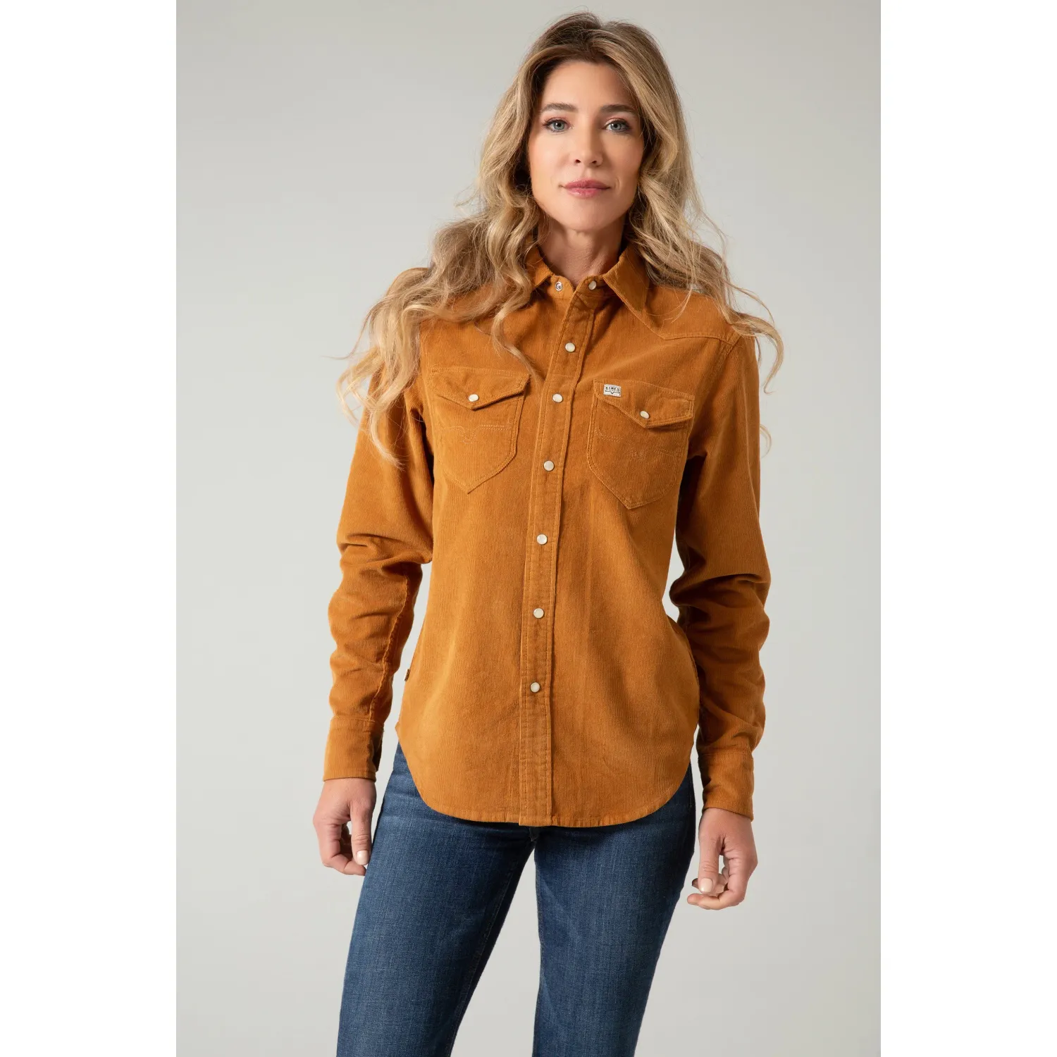 Kimes Women's Dixon Cord Top, Color: Camel, Size: S