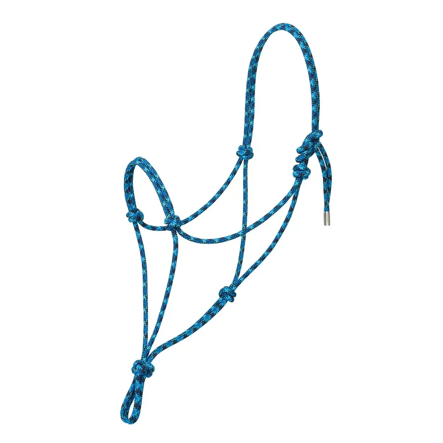 Weaver Silvertip No.95 Rope Halter - Small, Colour: BL/NV/TU
