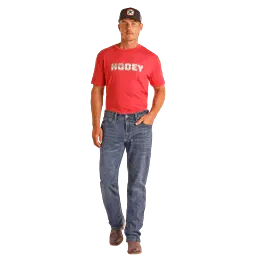 Hooey Men's Rope Stitch EMB Stackable, Length: 30, Size: 28