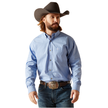 Ariat Men's Pro Mekhi Classic LS Shirt - Blue