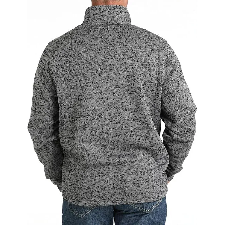 Cinch Men's 1/4 Zip Pullover Sweater - Grey