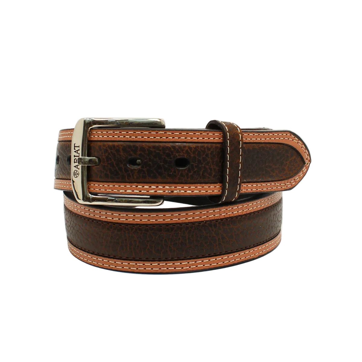 Ariat Men's 2-Tone Western Belt - Oiled Brown