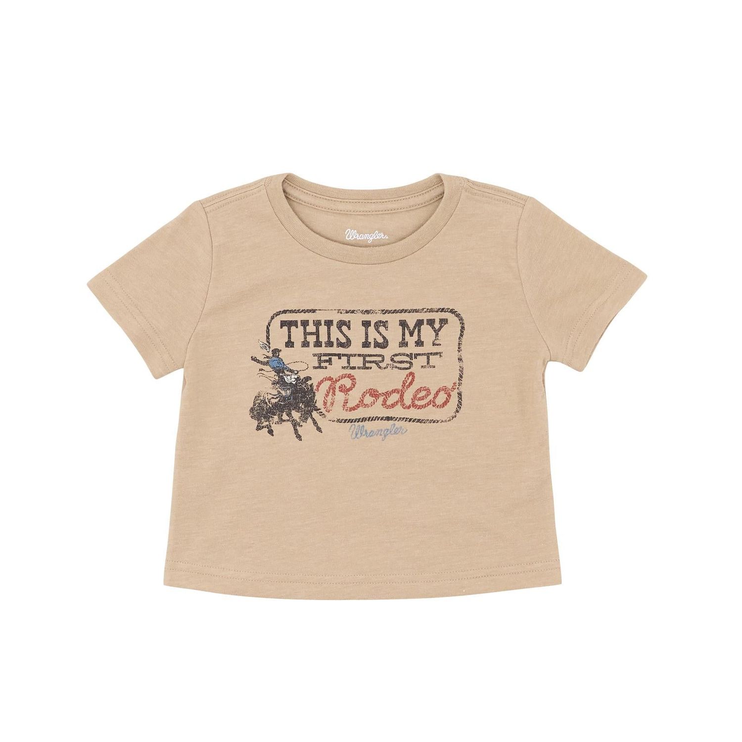 Wrangler Baby Boy Wrangler Graphic Short Sleeve Tee Shirt- Trenchcoat Heather