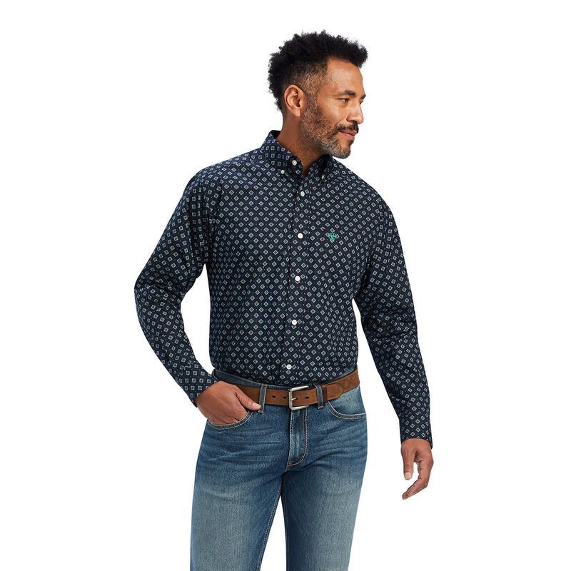 Ariat Mens Beckham Classic LS Shirt - Dark Sapphire
