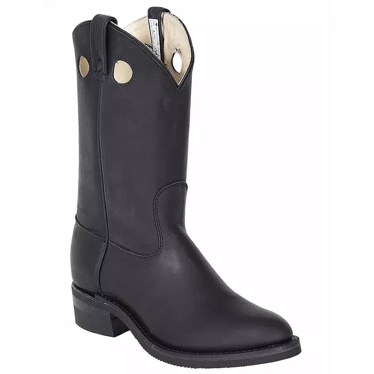 Brahma Men's Western Boot - Black Loggertan, Size: 7
