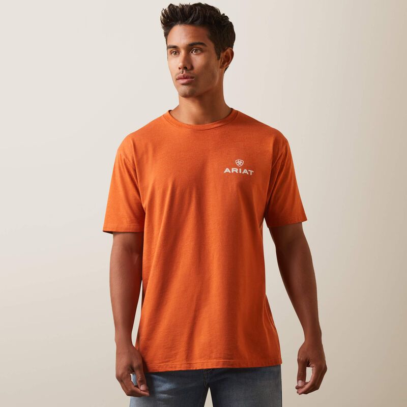 Ariat Men's Ariat Olds Faithful SS T-Shirt Adobe Heather