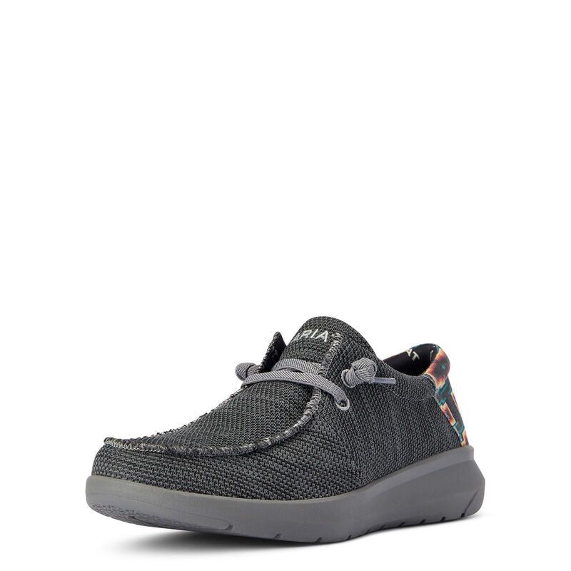 Ariat Men's Hilo Stretch Lace Heather Charcoal/Turquoise Aztec