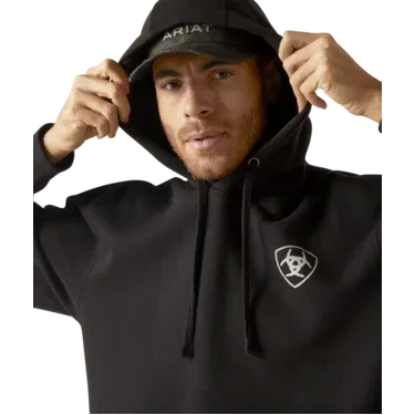 Ariat Men's Zuni Flag Hoodie - Black