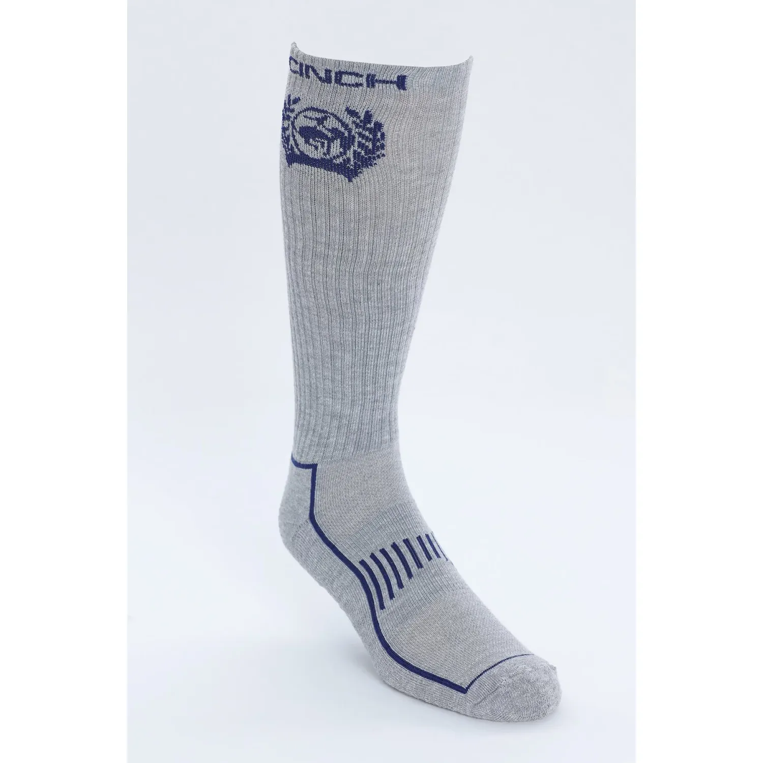 Cinch Boot Socks - Heather Grey, Size: MEDIUM