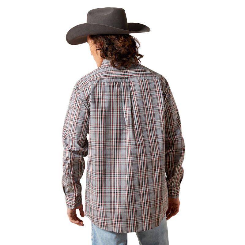 Ariat Men's Pro Series Trenton Fitted Long Sleeve Shirt - Grey