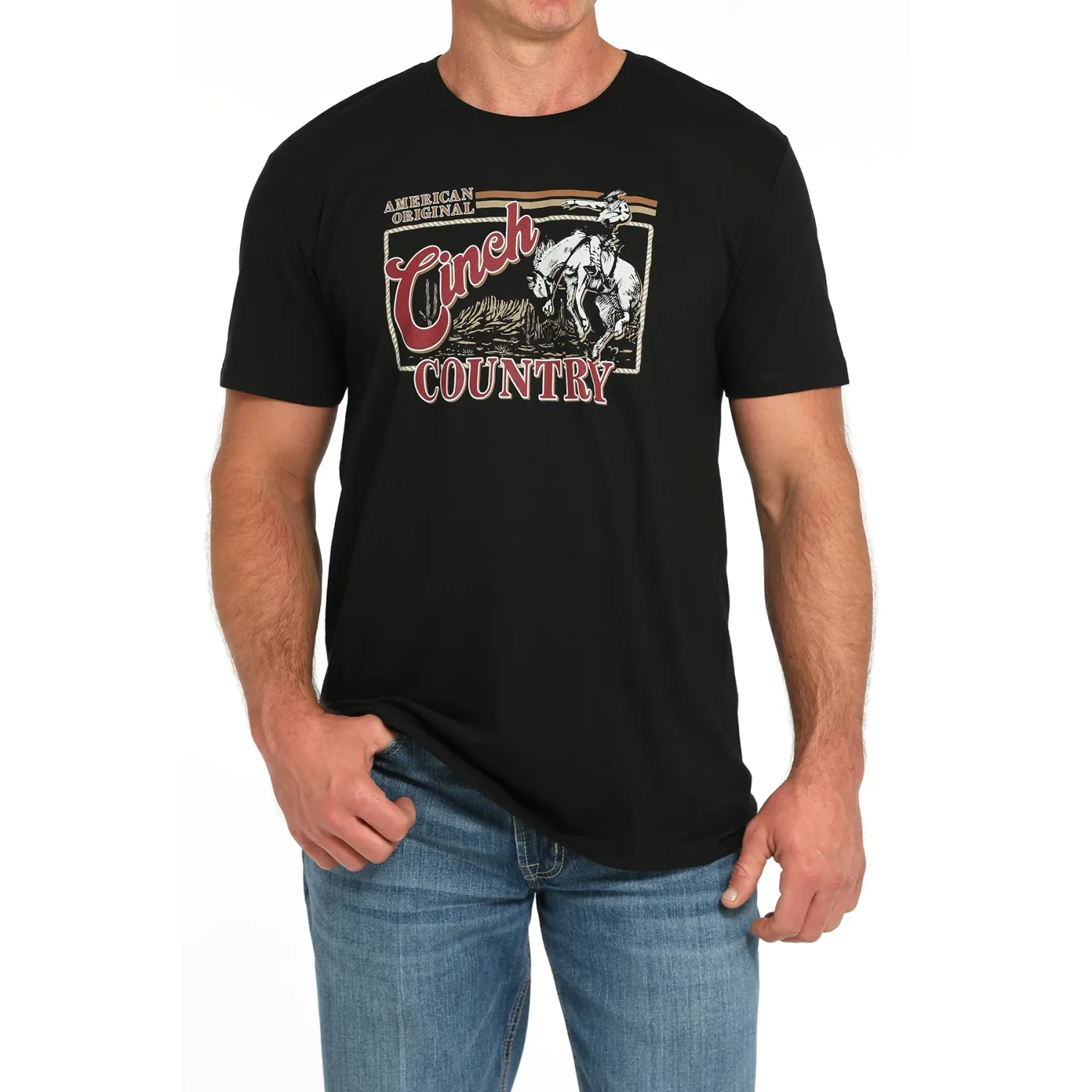 Cinch Men's Short Sleeve Tee Shirt - Black - MTT1690687