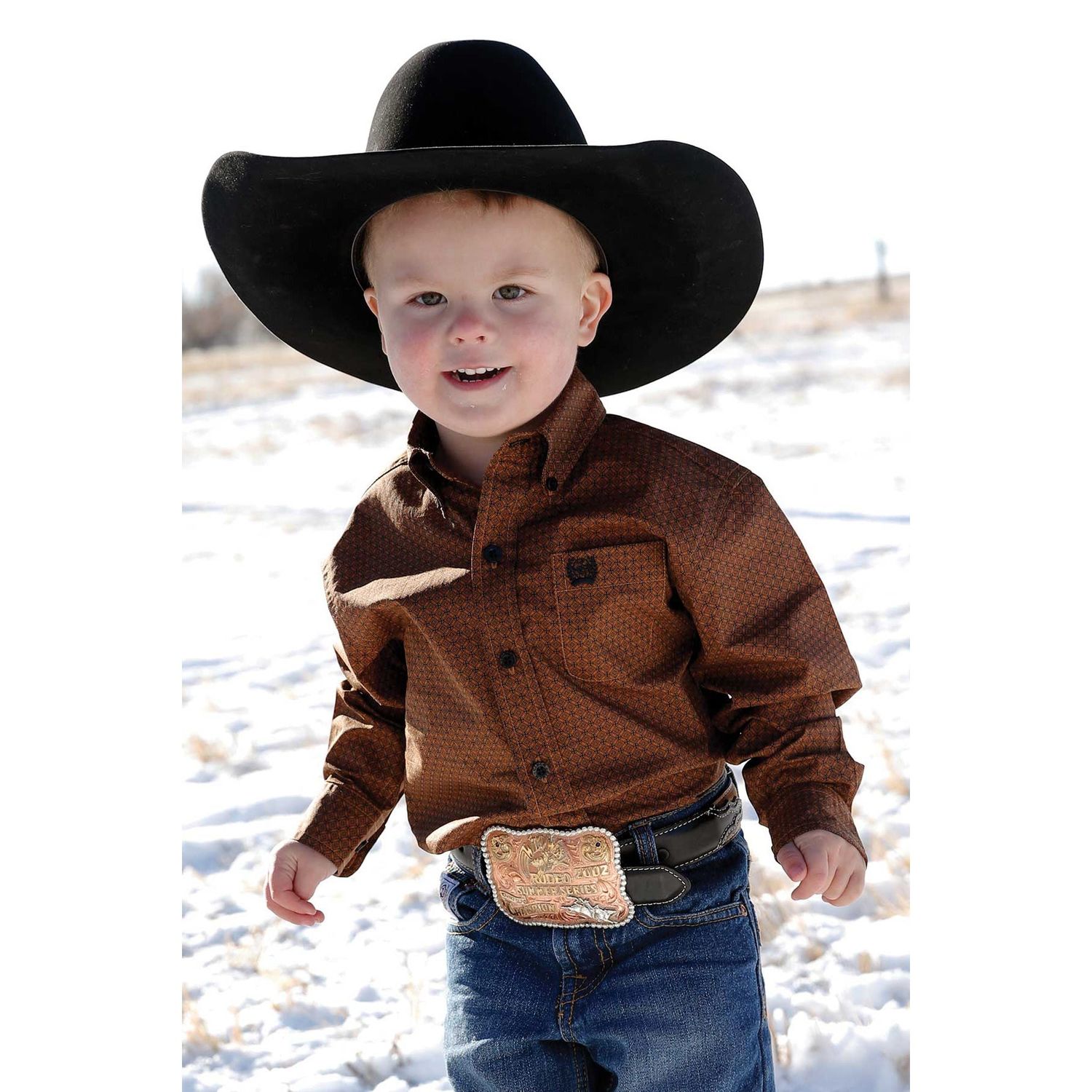 Cinch Boys LS Shirt Copper