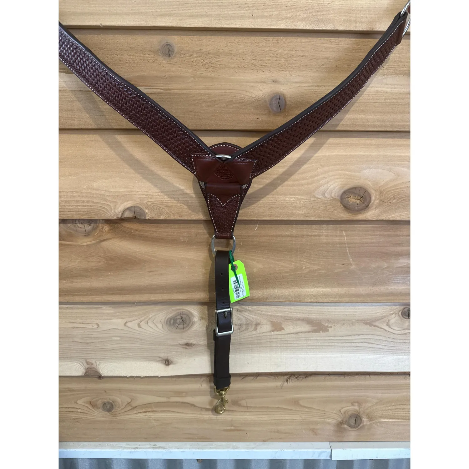 Irvine Breast Collar 2" Basket Stamp, Colour: DARK OIL
