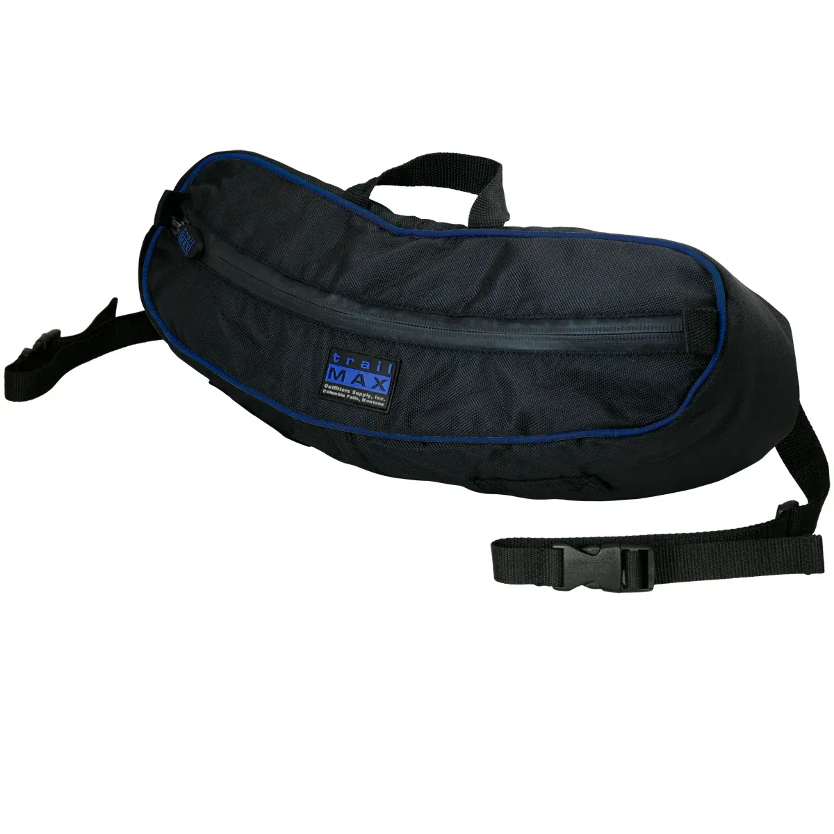 Trail Max 500 Series Cantle Pocket, Colour: Black/Blue
