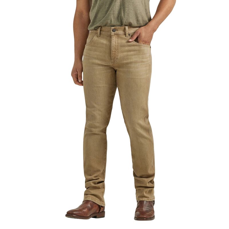 Wrangler Men's Retro Slim Straight Jeans - Khaki