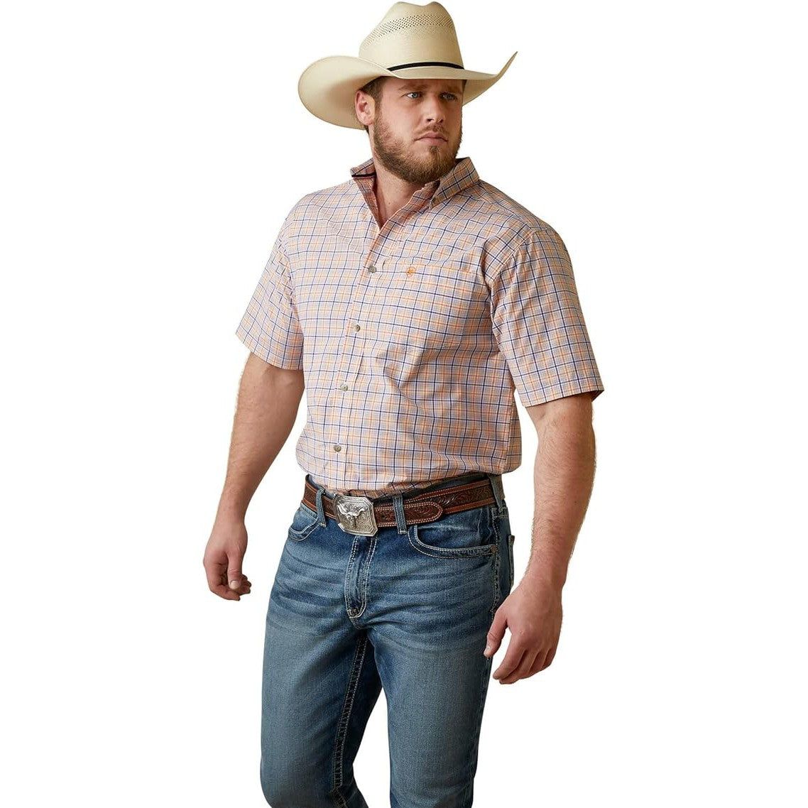 Ariat Men's Pro Macklin Classic SS Shirt Ochre