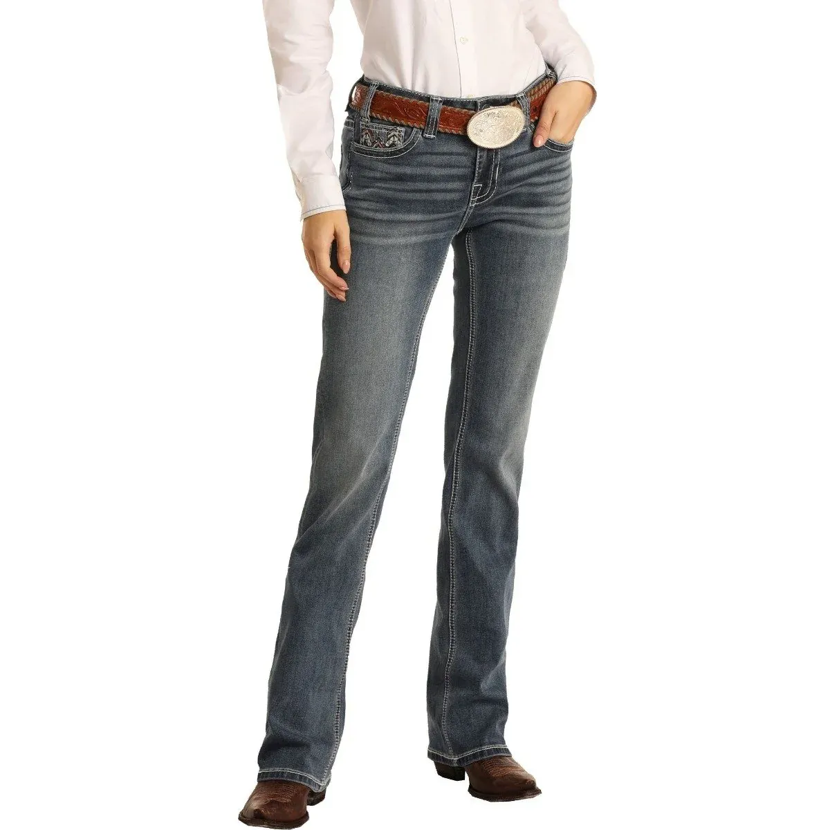 Rock &amp; Roll Junior Riding Boot Jean, Inseam: 32, Waist: 24