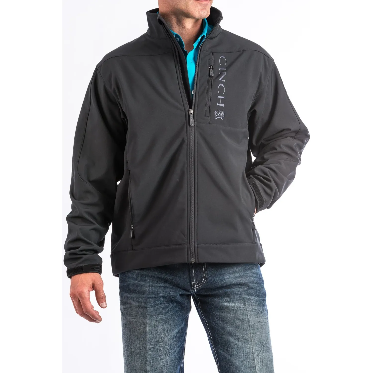 Cinch Men's Softshell Bonded Jacket - Black, Size: 2XL