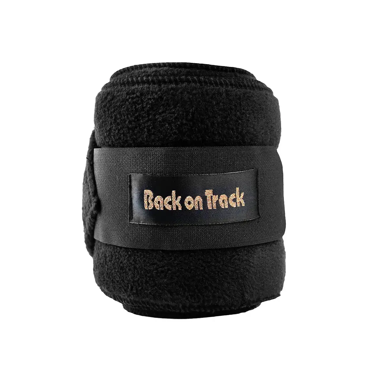 Back on Track Polo Wrap Fleece Bandages (Pair), Color: Black, Size: M