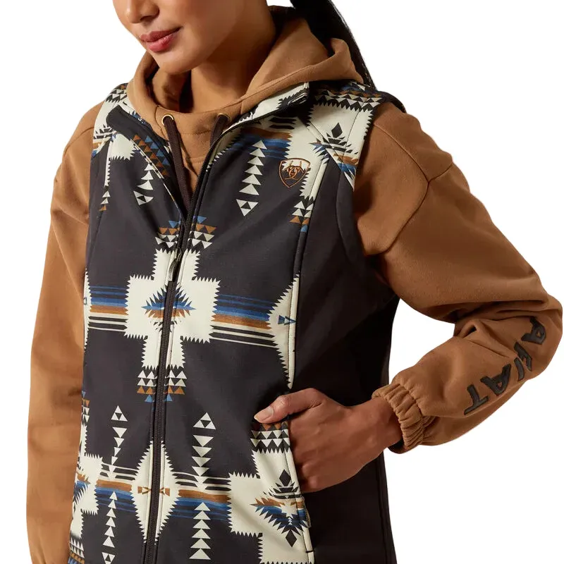 Ariat Women's Logo Softshell Print Vest - Thornstone Print