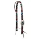 Weaver Patterened Poly Headstall-Split Ear, Color: Bucking Bronc