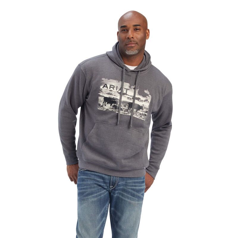 Ariat Mens Pastures Sweatshirt Charcoal Heather
