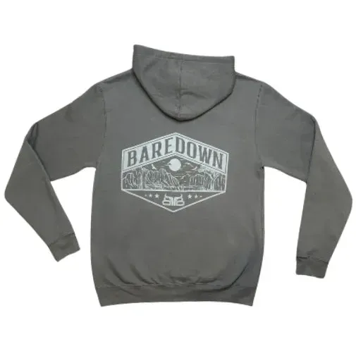 Baredown Brand Utah Hoodie-Youth- Charcoal