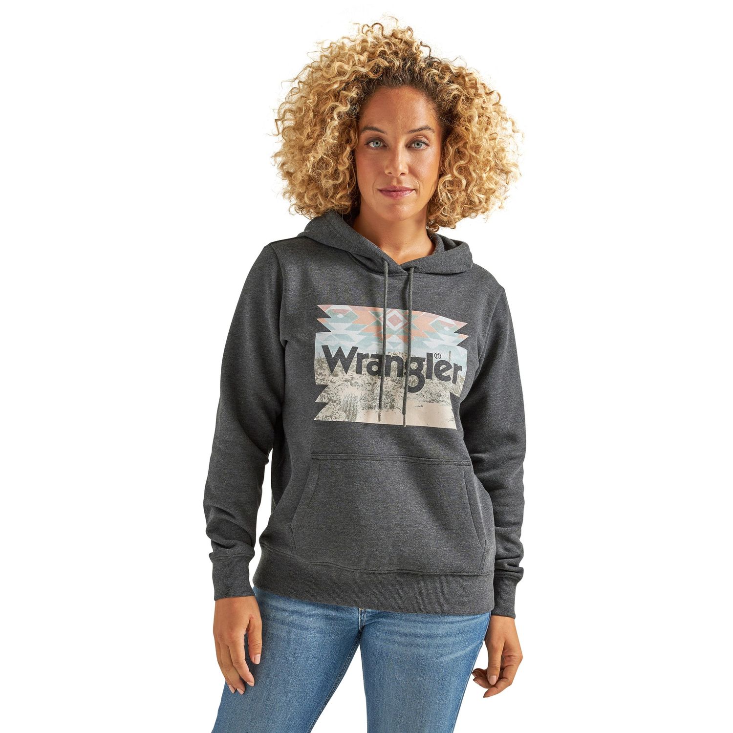 Wrangler Women's Retro Hoodie - Charcoal