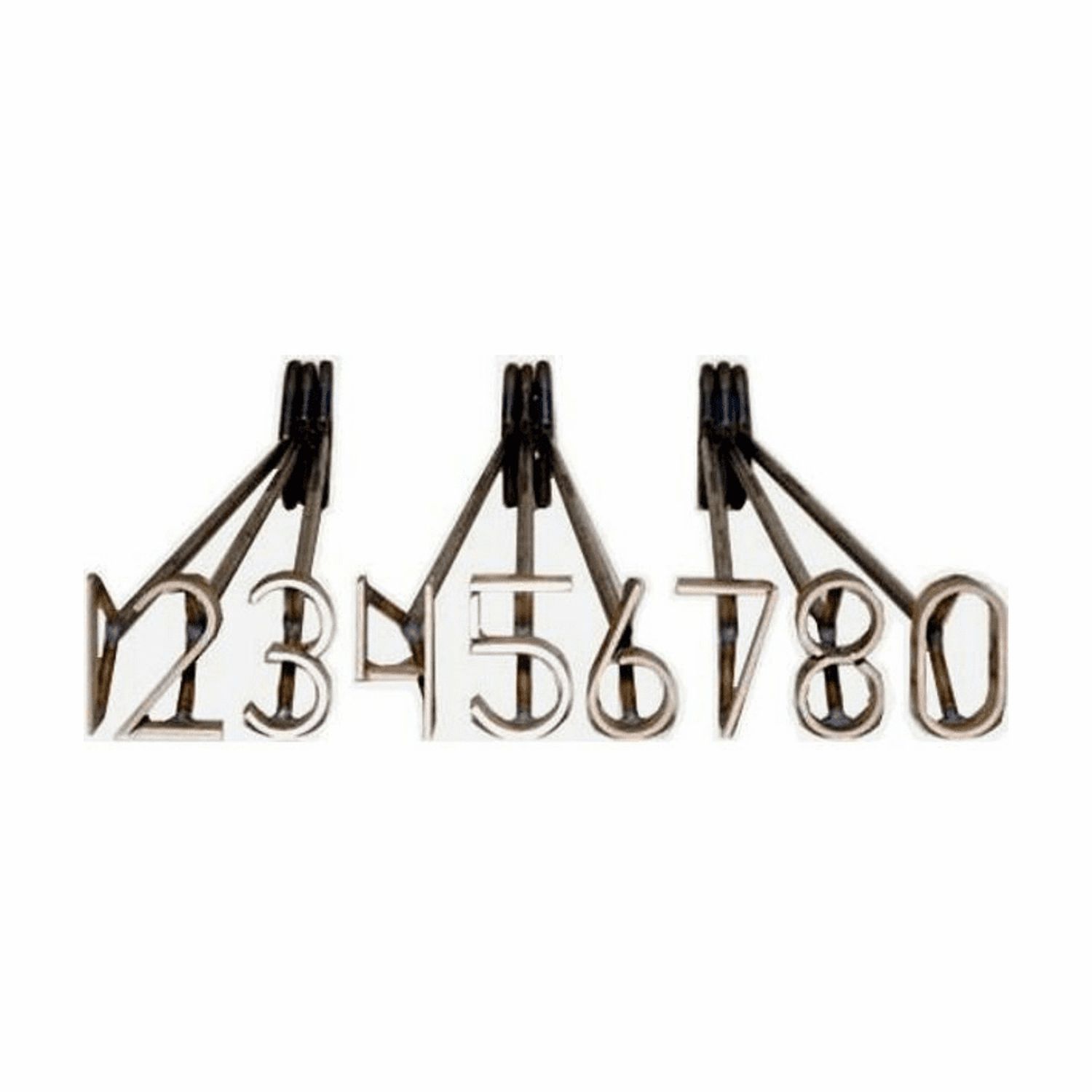 Fire Heated Stainless Brand Number Set