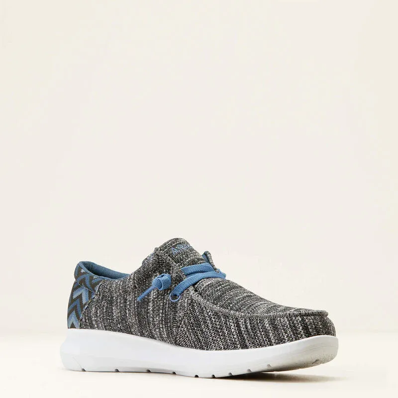 Ariat Men's Hilo Stretch Lace - Heather Grey/Blue Aztec, Size: 7