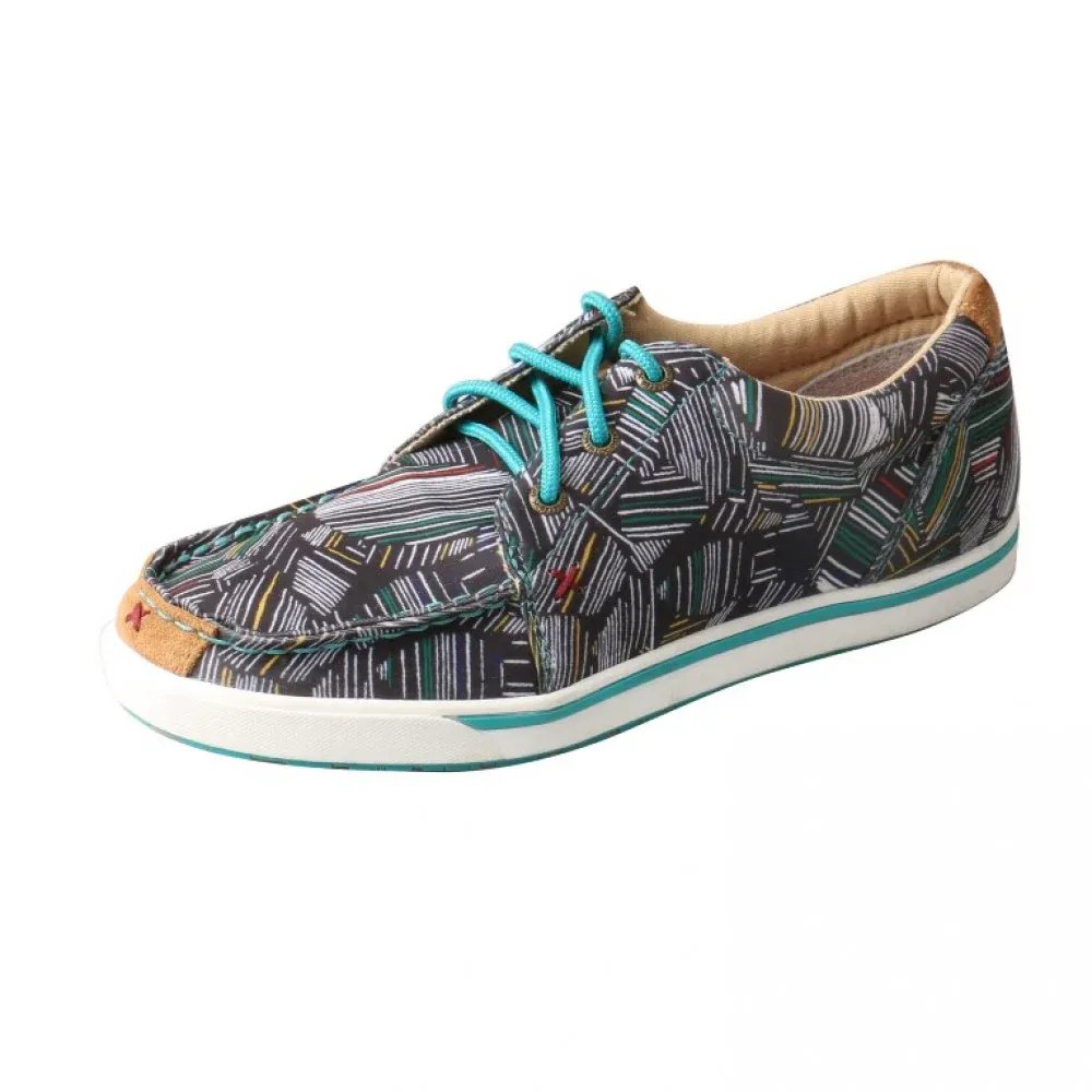 Twisted X Women's Hooey Loper - Grey/Multi, Size: 5.5, Width: M