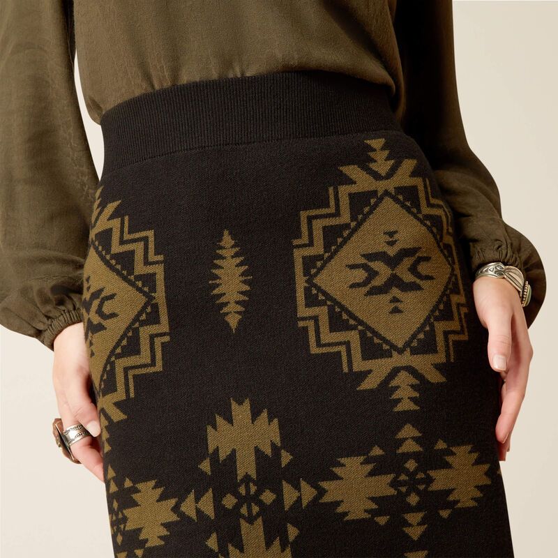 Ariat Women's Caldera Sweater Skirt - Relic/Black