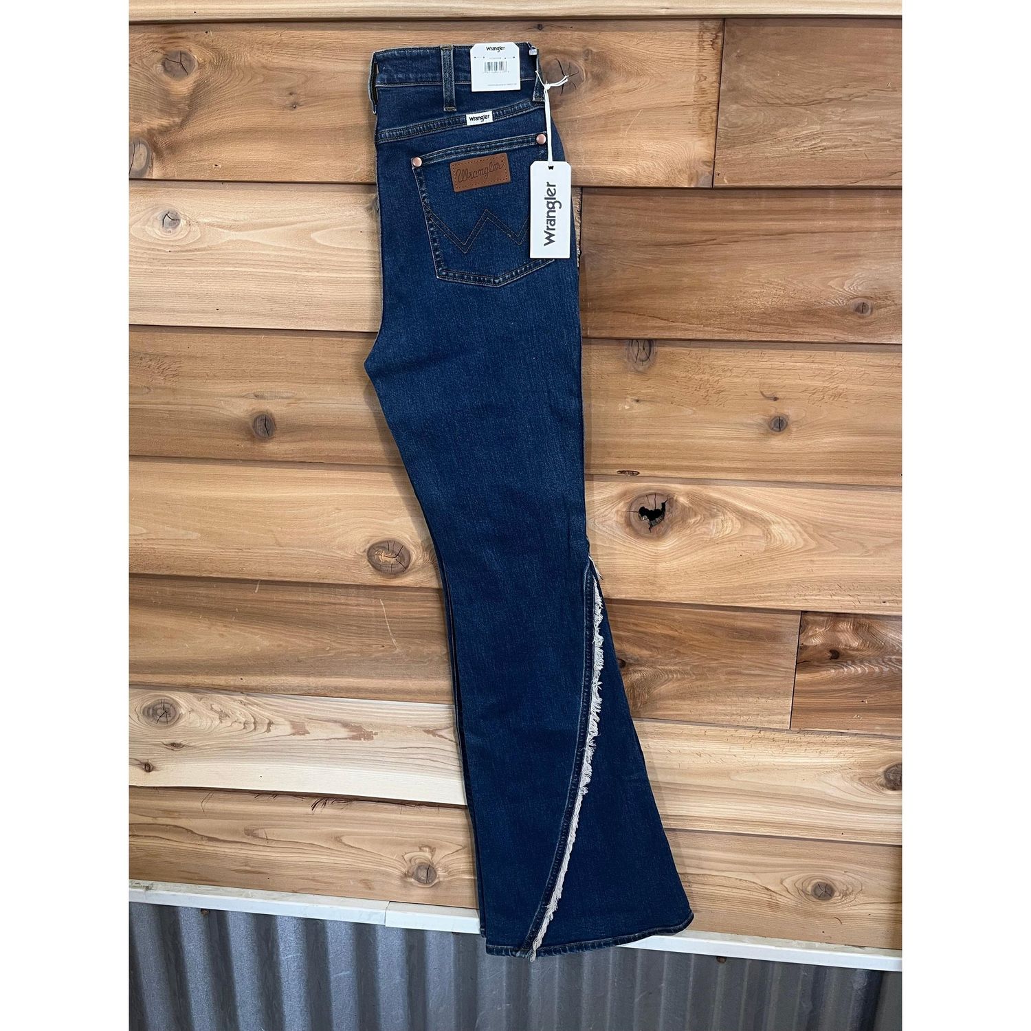 Wrangler Women's Fierce High Rise Flare Jean- Space Cowgirl