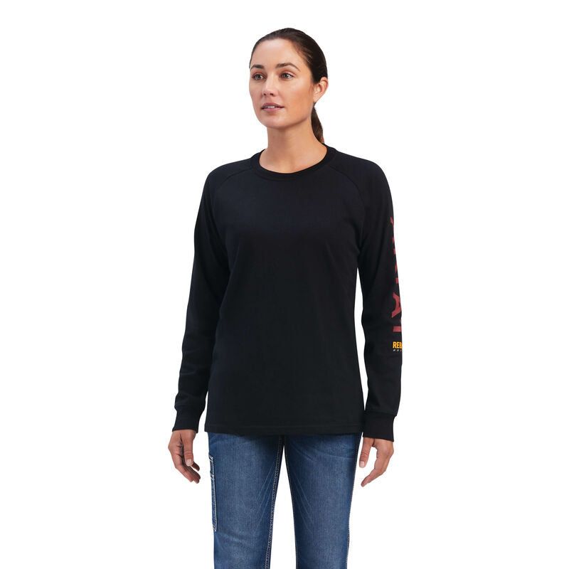 Ariat Womens Rebar Cotton Strong Logo Graphics