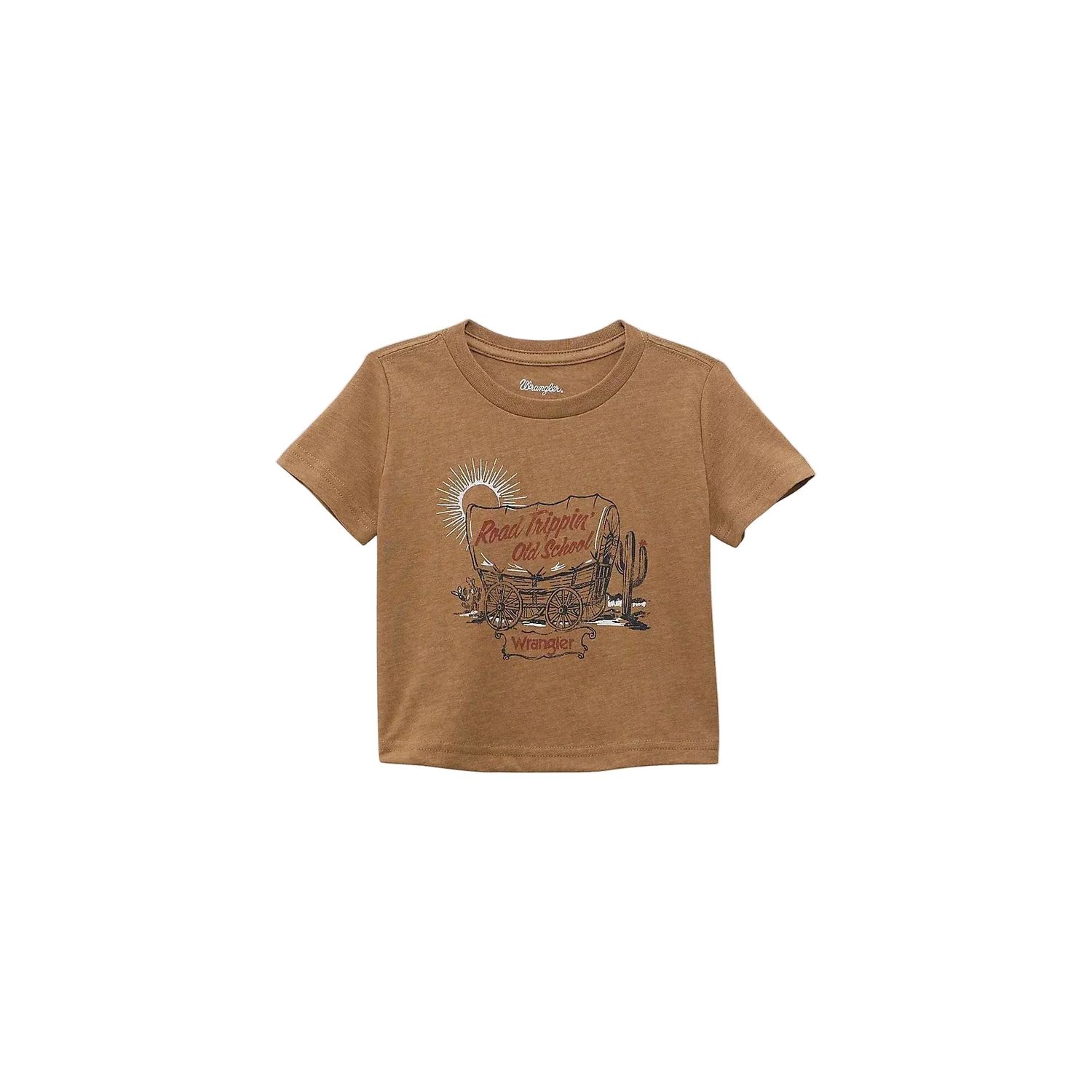 Wrangler Baby Boy Short Sleeve Graphic Tee Shirt - Old School Brown