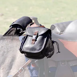 Leather Horn Bag, Size: SMALL