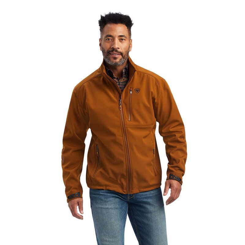 Ariat Mens Logo 2.0 Softshell Jacket Chestnut