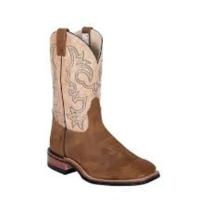 Brahma Men's Ranchman Roper Boot - Aged Bark Desperado/Natural America