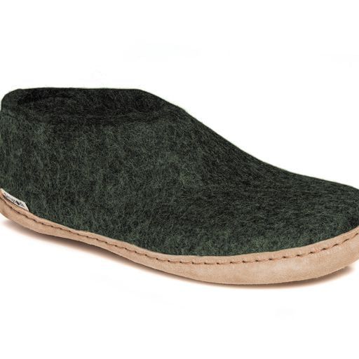 Glerups Leather Sole Shoes - Forest
