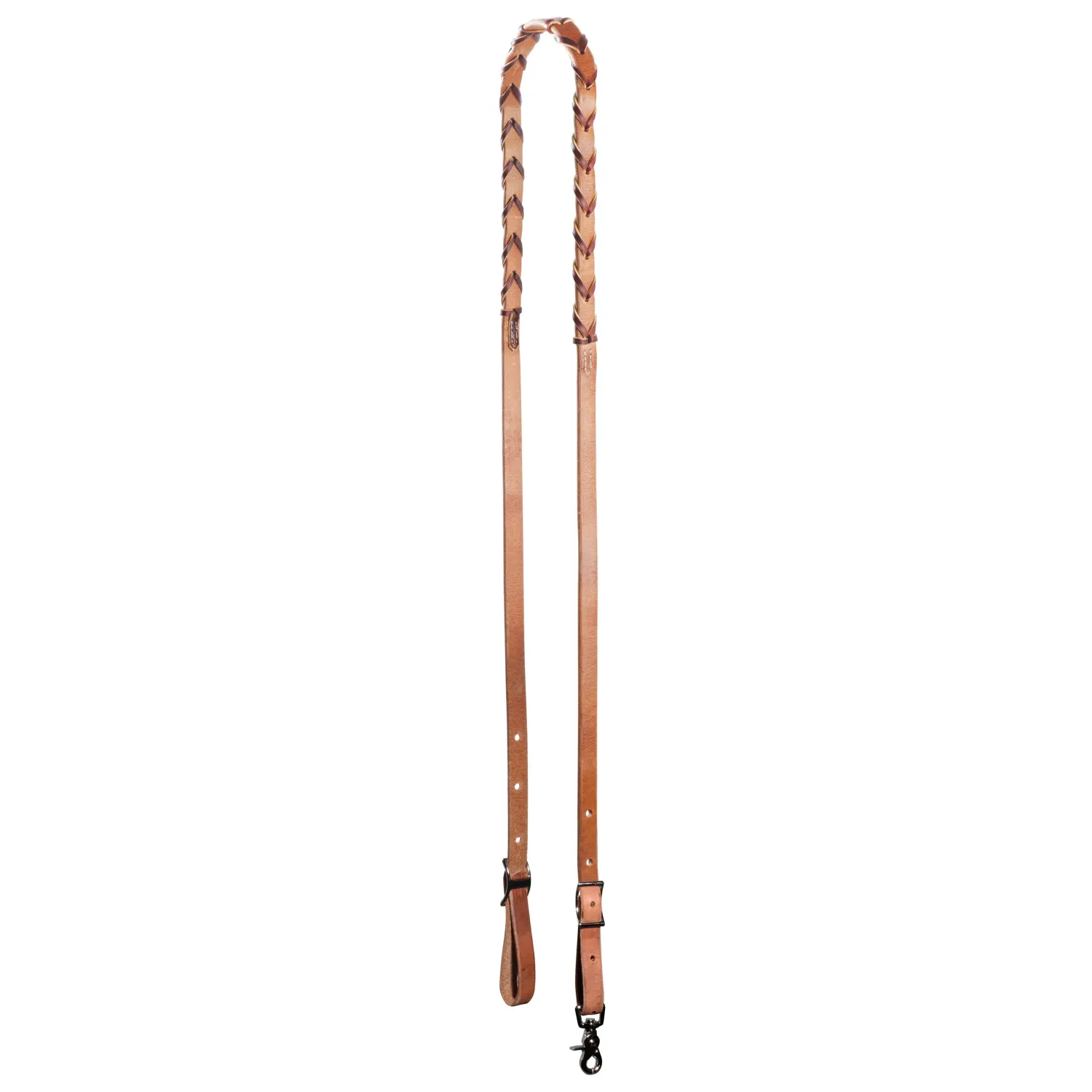 Professional's Choice Laced Barrel Reins, Size: 3/4", Style: Barrel Reins
