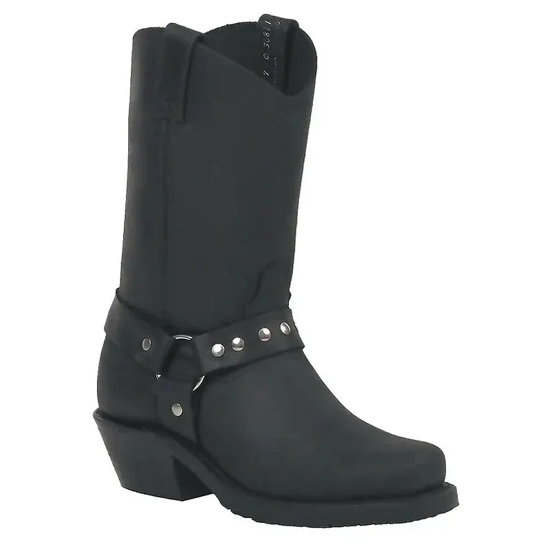 Canada West Women's Biker Boots - Black Logger Tan