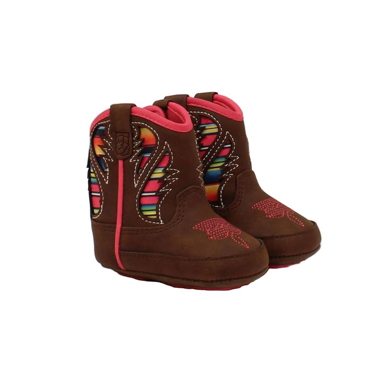 Ariat Infant Girl's Lil' Stompers Flora Western Boots - Brown