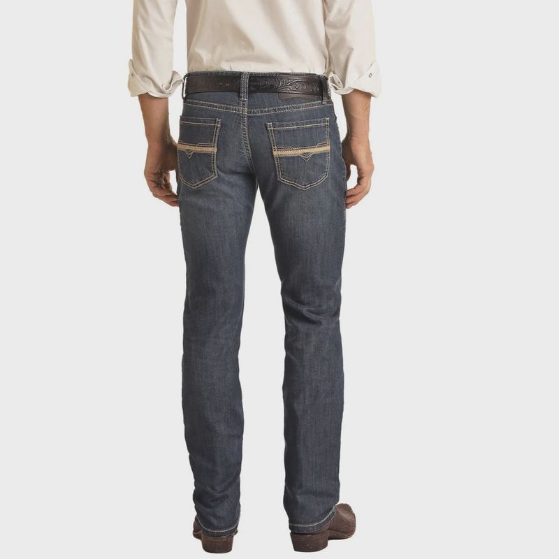 Rock &amp; Roll Men's Revolver Slim Straight Jeans - Dark Vintage