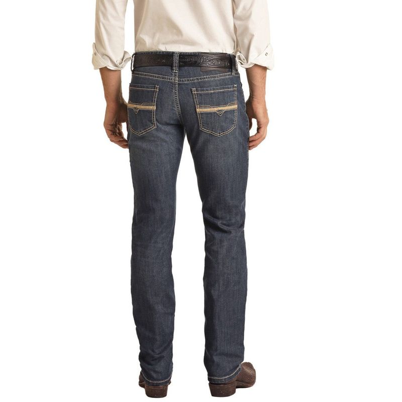 Rock &amp; Roll Men's Revolver Slim Straight Jeans - Dark Vintage