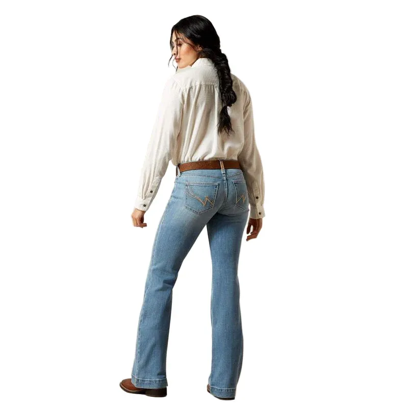 Ariat Women's Slim Mid Rise Giovana Trouser Jeans- Petaluma