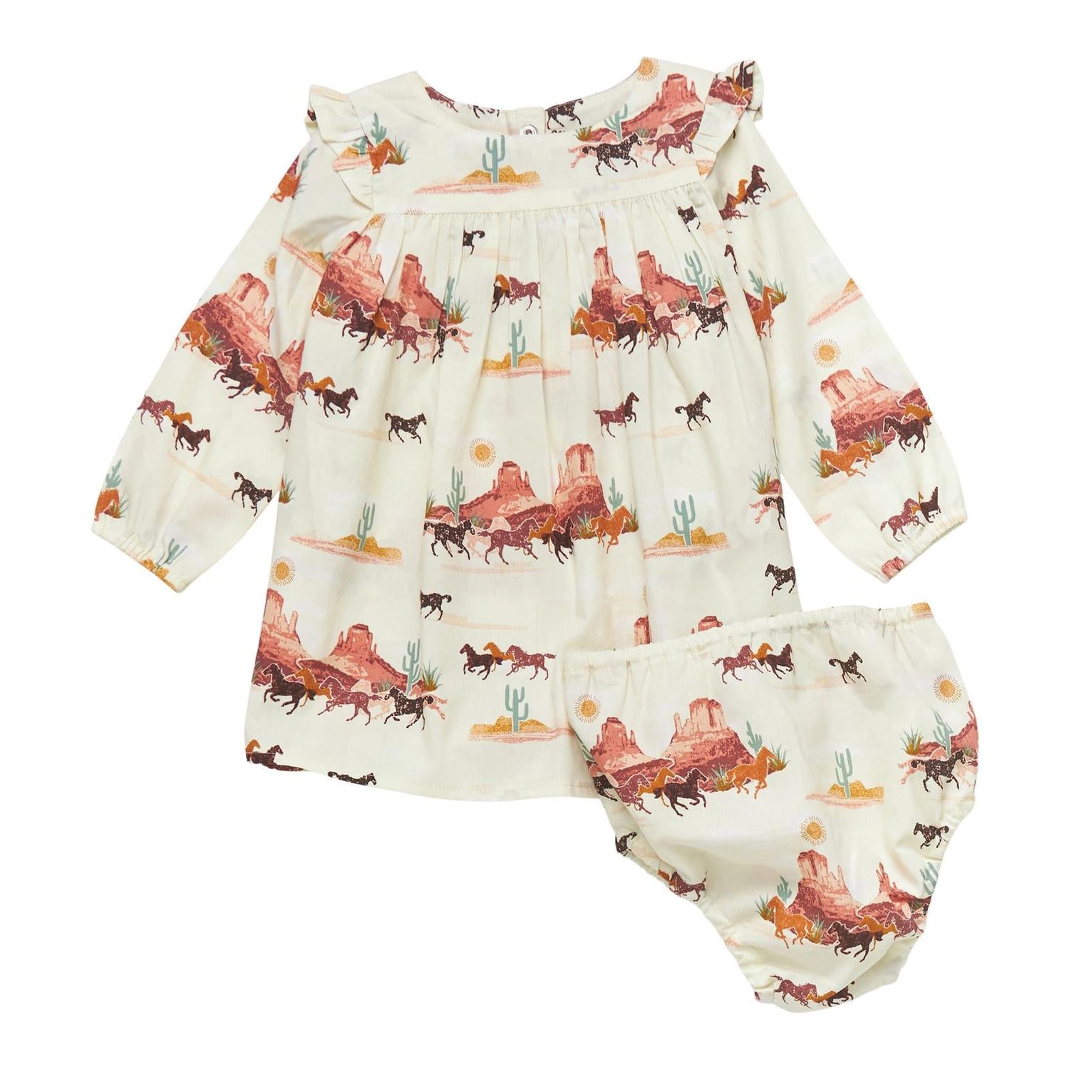 Wrangler West Baby Girl Dress - Desert Cream