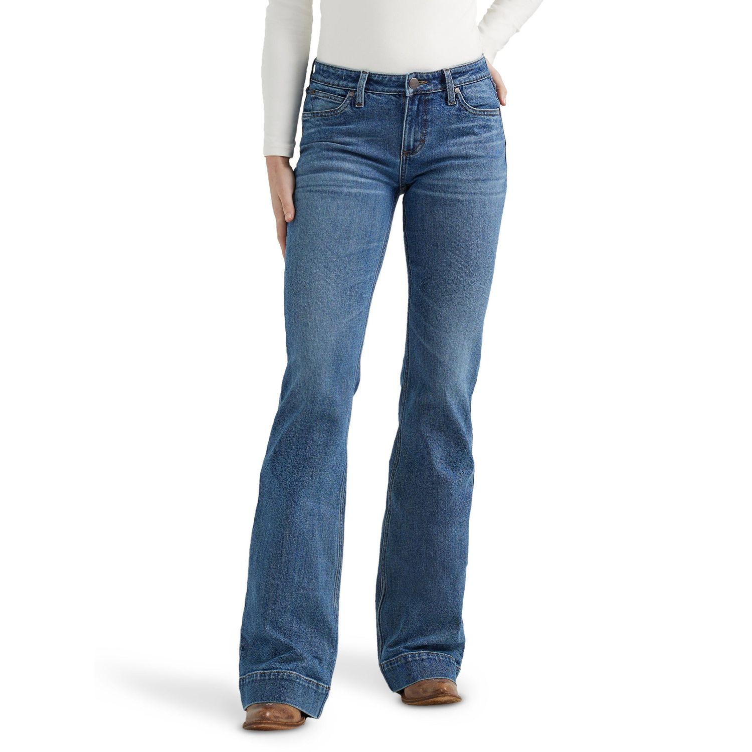 Wrangler Women's HO24 West Retro Mae Trouser- Iris